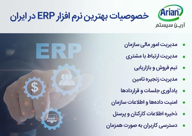 آشنایی با خصوصیات بهترین نرم افزار ERP در ایران